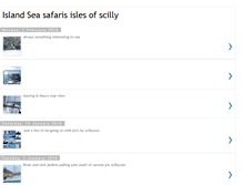 Tablet Screenshot of islandseasafaris.blogspot.com