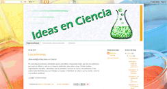 Desktop Screenshot of ideasenciencia.blogspot.com