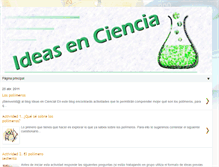 Tablet Screenshot of ideasenciencia.blogspot.com