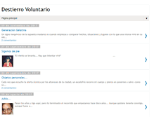 Tablet Screenshot of destierro-voluntario.blogspot.com