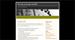 Desktop Screenshot of nosoyolaquescribe.blogspot.com
