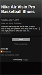 Mobile Screenshot of nikeairvisioprobasketballshoes.blogspot.com