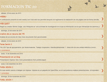 Tablet Screenshot of formaciontic-20.blogspot.com