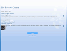 Tablet Screenshot of anniesreviewcorner.blogspot.com