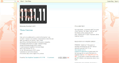 Desktop Screenshot of 11-11-11poetry.blogspot.com