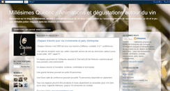 Desktop Screenshot of millesimesquebec.blogspot.com