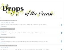 Tablet Screenshot of drops-of-the-ocean.blogspot.com