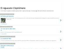 Tablet Screenshot of aguacatecleptomano.blogspot.com