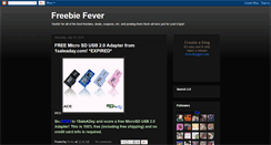 Desktop Screenshot of freebie-fever.blogspot.com