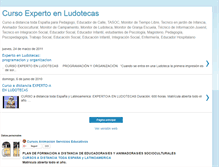 Tablet Screenshot of cursoexpertoludotecas.blogspot.com