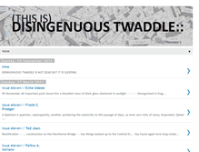 Tablet Screenshot of disingenuoustwaddle.blogspot.com