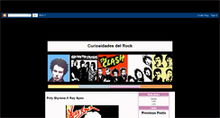 Desktop Screenshot of curiosidadesdelrock.blogspot.com