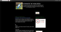 Desktop Screenshot of diccionario-de-biologia.blogspot.com