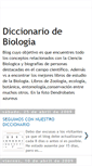 Mobile Screenshot of diccionario-de-biologia.blogspot.com