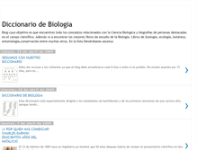 Tablet Screenshot of diccionario-de-biologia.blogspot.com