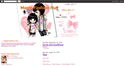 Desktop Screenshot of maple-fashion-hut.blogspot.com