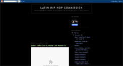 Desktop Screenshot of latinhiphopcommission.blogspot.com