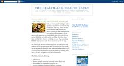 Desktop Screenshot of healthandwealthvault.blogspot.com