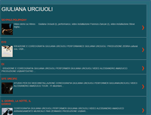 Tablet Screenshot of giulianaurciuoli.blogspot.com