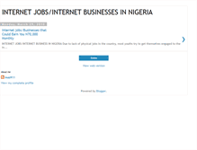 Tablet Screenshot of internetbizreports.blogspot.com