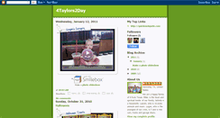 Desktop Screenshot of 4taylors2day.blogspot.com