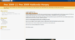 Desktop Screenshot of pes-2009-tr.blogspot.com