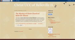 Desktop Screenshot of christchurchbelleville.blogspot.com