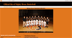 Desktop Screenshot of mightybroncbasketball.blogspot.com