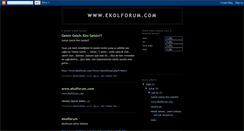Desktop Screenshot of ekolforum.blogspot.com