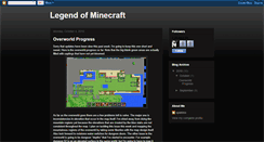 Desktop Screenshot of legendofminecraft.blogspot.com