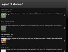 Tablet Screenshot of legendofminecraft.blogspot.com