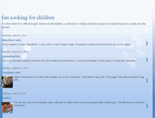 Tablet Screenshot of cookingformychildren.blogspot.com