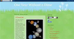 Desktop Screenshot of oneyearnomoney.blogspot.com