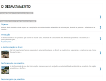 Tablet Screenshot of desmatamentoeamazonia.blogspot.com