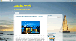 Desktop Screenshot of luxoticworld.blogspot.com