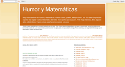 Desktop Screenshot of humorymatematicas.blogspot.com