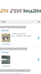 Mobile Screenshot of joyjustbecause.blogspot.com