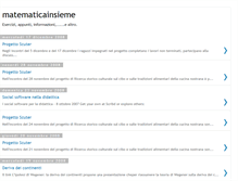 Tablet Screenshot of matematicainsieme.blogspot.com