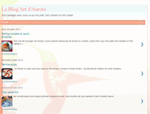 Tablet Screenshot of leblogartdaurore.blogspot.com