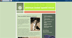 Desktop Screenshot of americancockerspanielrescue.blogspot.com