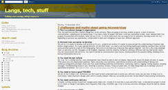 Desktop Screenshot of langs-tech-stuff.blogspot.com
