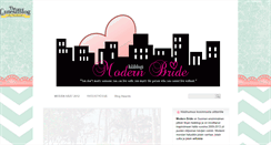 Desktop Screenshot of modernbridetobe.blogspot.com