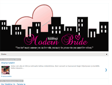 Tablet Screenshot of modernbridetobe.blogspot.com