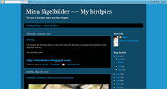 Desktop Screenshot of minafagelbilder.blogspot.com