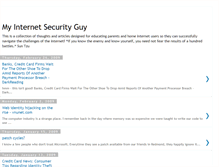 Tablet Screenshot of myinternetsecurityguy.blogspot.com