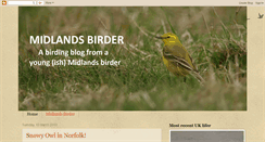 Desktop Screenshot of midlandsbirder.blogspot.com
