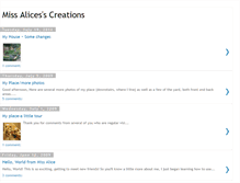 Tablet Screenshot of missalicescreations.blogspot.com
