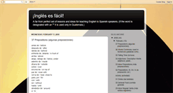 Desktop Screenshot of ingles-es-facil.blogspot.com