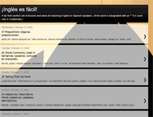 Tablet Screenshot of ingles-es-facil.blogspot.com