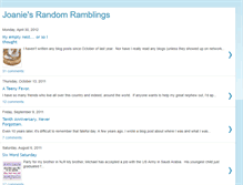 Tablet Screenshot of joanies-random-rambling.blogspot.com